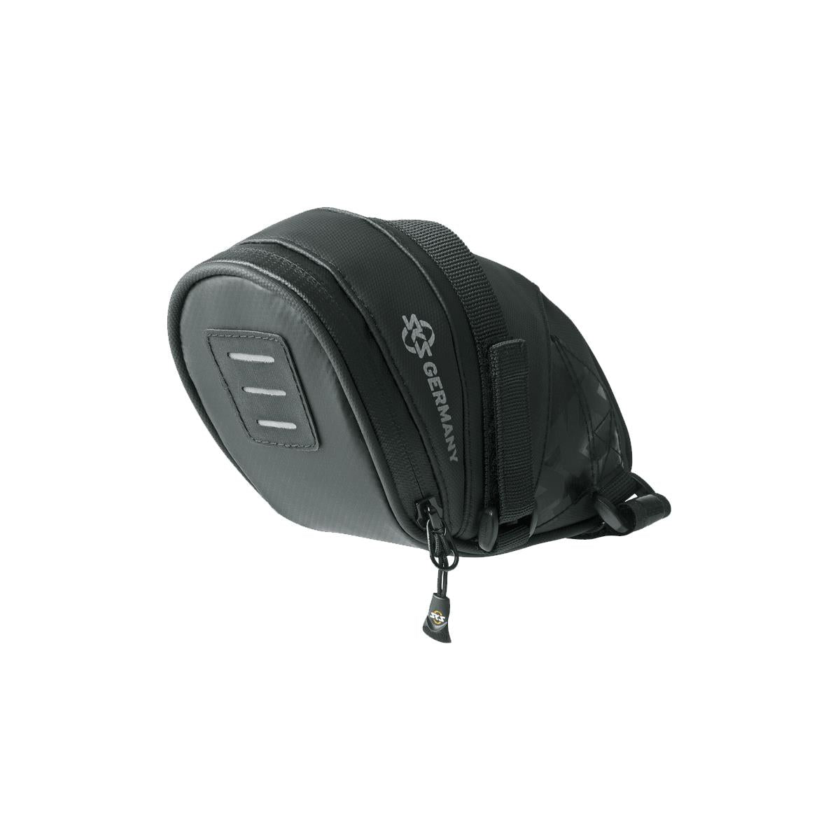 SKS GERMANY EXPLORER Fahrradtasche, Fahrradzubehör (Satteltasche aus gummiertem, wasserabweisendem Gewebe, laminierte Reißverschlüsse mit ergonomischem Easy-Zip, Volumen