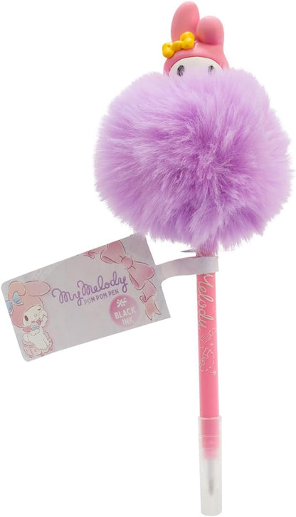 Cute My Melody pompom pen - Sanrio anime merch for girls - Perfect girls pens for school and office supplies