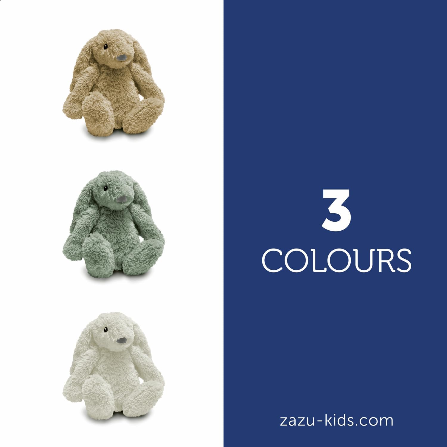 ZAZU - Ro der Hase Baby Schlafhilfe mit wiederaufladbarem Akku – Nachtlicht in mehreren Farben & beruhigende Geräusche, Weinsensor, Auto-Abschaltung und USB-C-Ladekabel (Beige