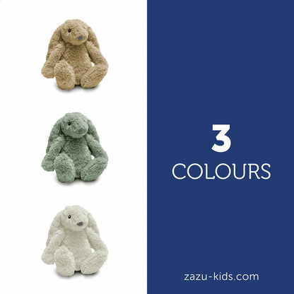 ZAZU - Ro der Hase Baby Schlafhilfe mit wiederaufladbarem Akku – Nachtlicht in mehreren Farben & beruhigende Geräusche, Weinsensor, Auto-Abschaltung und USB-C-Ladekabel (Beige