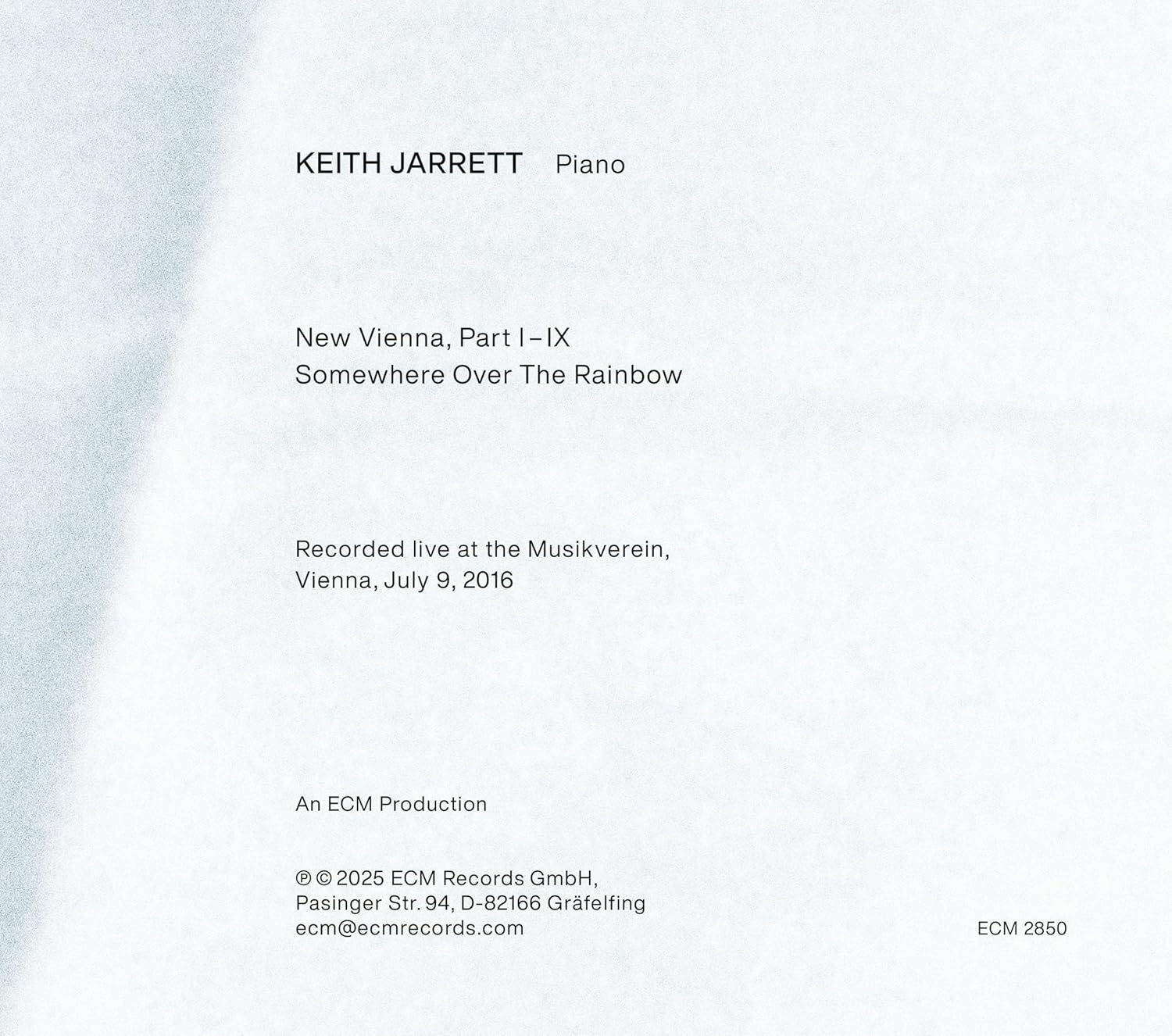Keith Jarrett - New Vienna