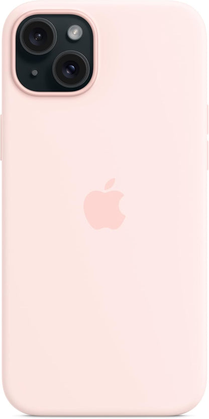 Apple - Back Cover For Mobile Phone - Magsafe Compatibility - Silicone - Light Pink - For Iphone 15 Plus