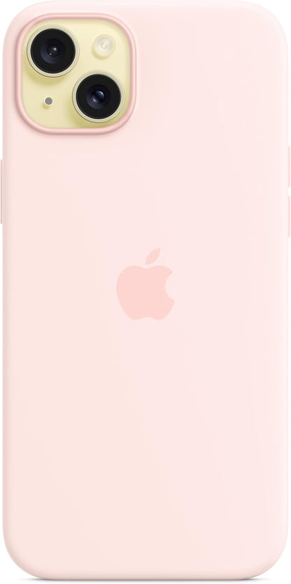 Apple - Back Cover For Mobile Phone - Magsafe Compatibility - Silicone - Light Pink - For Iphone 15 Plus