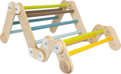 small foot klimmen driehoek muur bars 2in1 Adventure van hout, met 4 adapters, activiteit speelgoed, vanaf 2 jaar, 12625