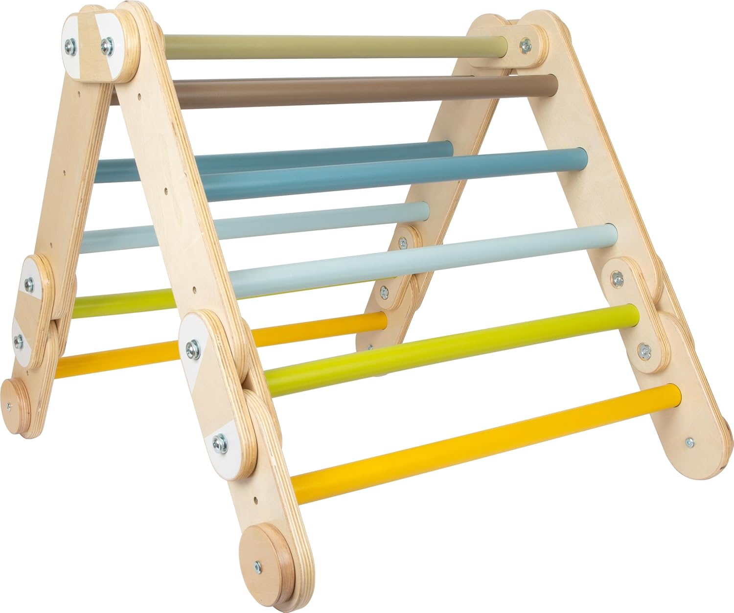 small foot klimmen driehoek muur bars 2in1 Adventure van hout, met 4 adapters, activiteit speelgoed, vanaf 2 jaar, 12625