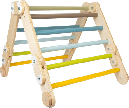 small foot klimmen driehoek muur bars 2in1 Adventure van hout, met 4 adapters, activiteit speelgoed, vanaf 2 jaar, 12625