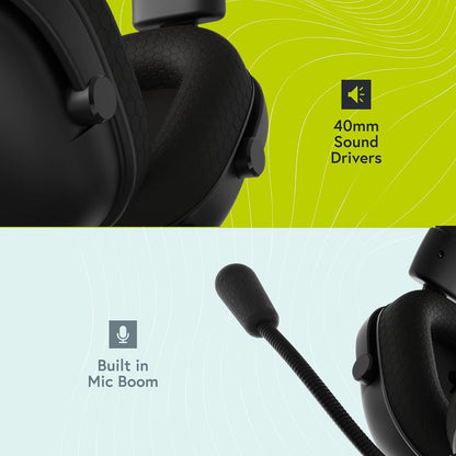 styletech Laptop and PC Headset compatible with Windows, Mac and Console - Black