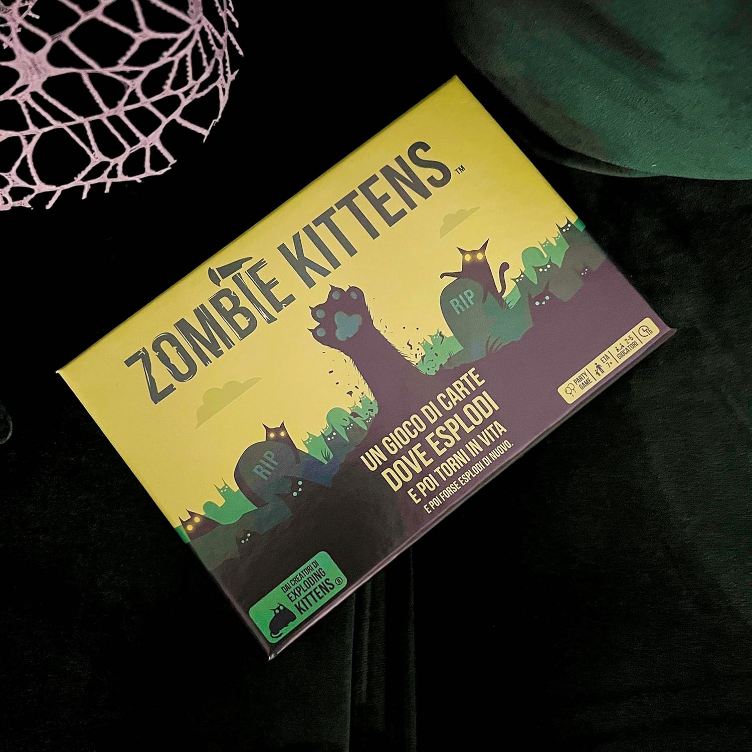 Asmodee - Zombie Kittens - Juego de Cartas, Partido, 2-5 Jugadores, 7+ años, edición en Italiano