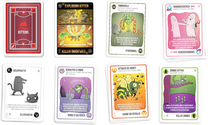Asmodee - Zombie Kittens - Juego de Cartas, Partido, 2-5 Jugadores, 7+ años, edición en Italiano