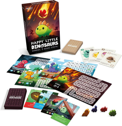 Asmodee - Happy Little Dinosaurs, Gioco da Tavolo, 2-4 Giocatori, 8+ Anni, Edizione In Italiano & Happy Little Dinosaurs: Espansione 5-6 Giocatori - Espansione Gioco da Tavolo, 2-6 Giocatori, 8+ Anni