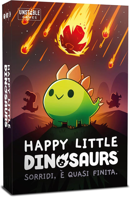 Asmodee - Happy Little Dinosaurs, Gioco da Tavolo, 2-4 Giocatori, 8+ Anni, Edizione In Italiano & Happy Little Dinosaurs: Espansione 5-6 Giocatori - Espansione Gioco da Tavolo, 2-6 Giocatori, 8+ Anni