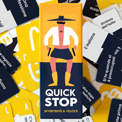 ATM Gaming Quickstop – Gioco di Società per Famiglia Ed Amici – Gioco di Carte – Perfetto per Creare Atmosfera – AA 2 bis 7 Giocatori – Italienisch