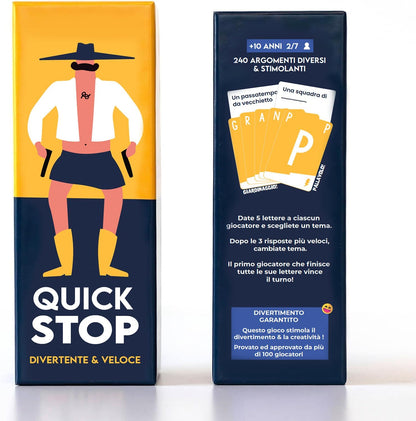 ATM Gaming Quickstop – Gioco di Società per Famiglia Ed Amici – Gioco di Carte – Perfetto per Creare Atmosfera – AA 2 bis 7 Giocatori – Italienisch