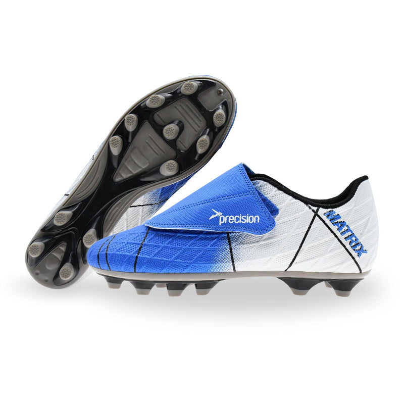 Precision Matrix Junior Football Boots FG J11 Blue/White/Black J11 Blue/White/Black