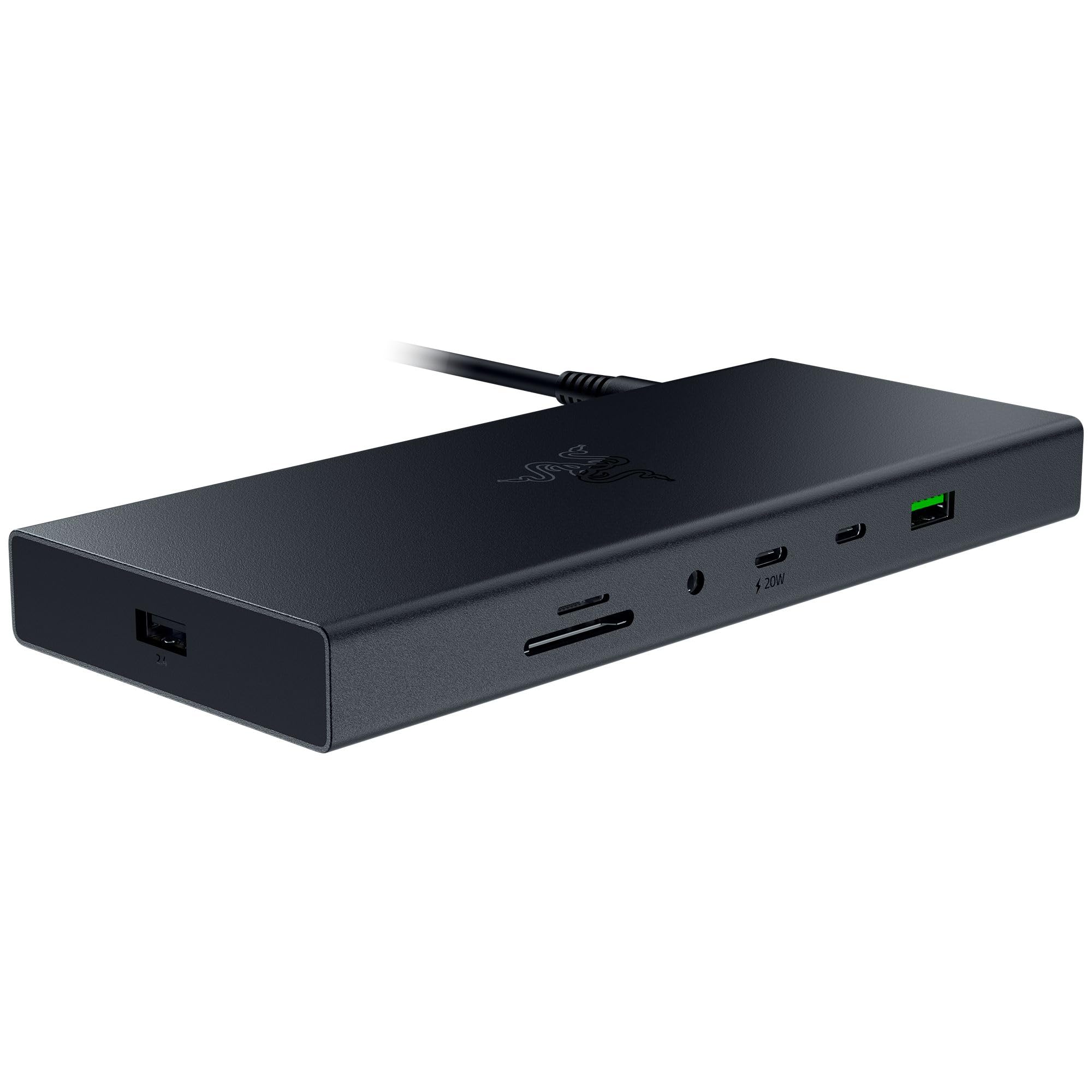 Razer USB 4 Dock - High-Speed Dock for Gaming and Productivity - 14-Port Design - Dual Display Support, Device Charging (3x USB-C, 5x USB-A, HDMI, DisplayPort, Gigabit Ethernet, 3.5mm Audio