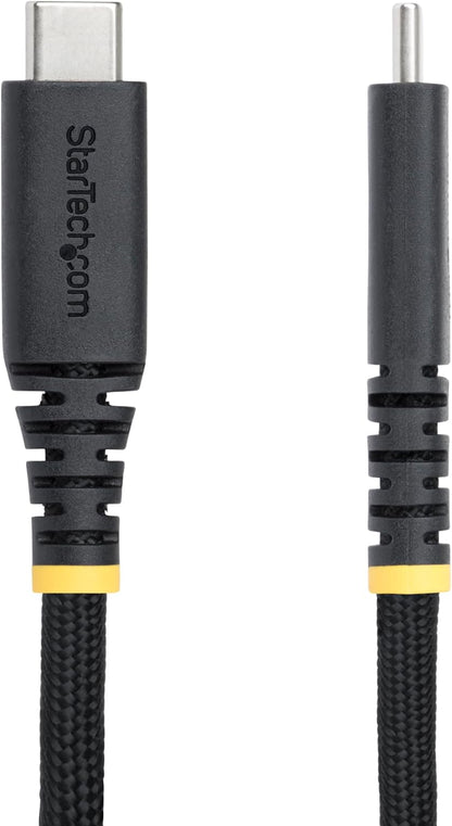 StarTech.com 3m (10ft) USB-C Charging Cable, 240W (5A) PD EPR, Dual-Layer Silicone/Braided Jacket, Laptop Charger Cord, USB-IF Certified