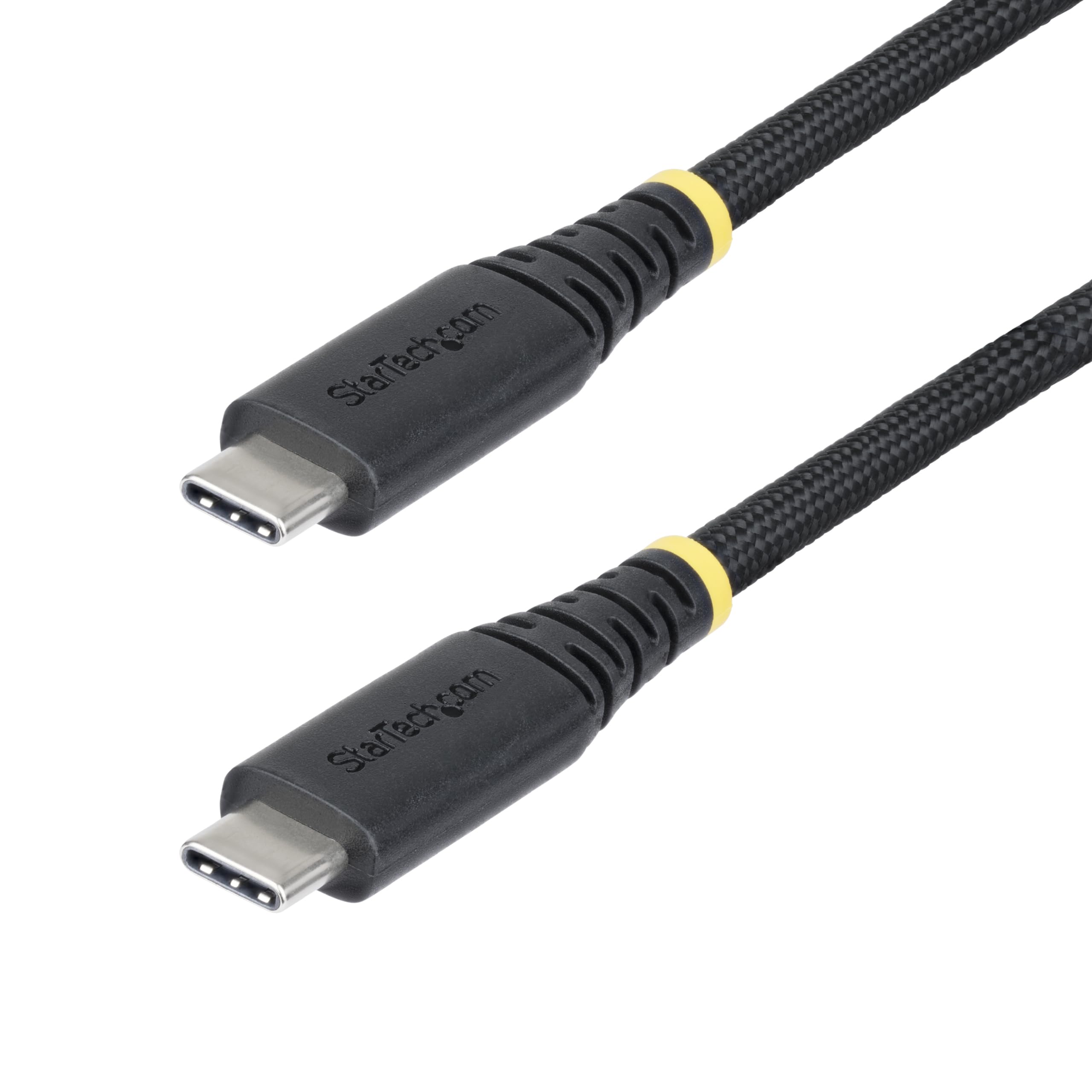 StarTech.com 3m (10ft) USB-C Charging Cable, 240W (5A) PD EPR, Dual-Layer Silicone/Braided Jacket, Laptop Charger Cord, USB-IF Certified