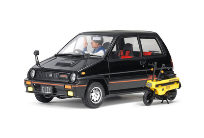 TAMIYA 24369 1:24 Honda City Turbo with Scooter (1) - Model Building, Plastic Kit, Hobby, Crafts, Gluing, Model Kit, Model, Plastic Model Building, Car Kit