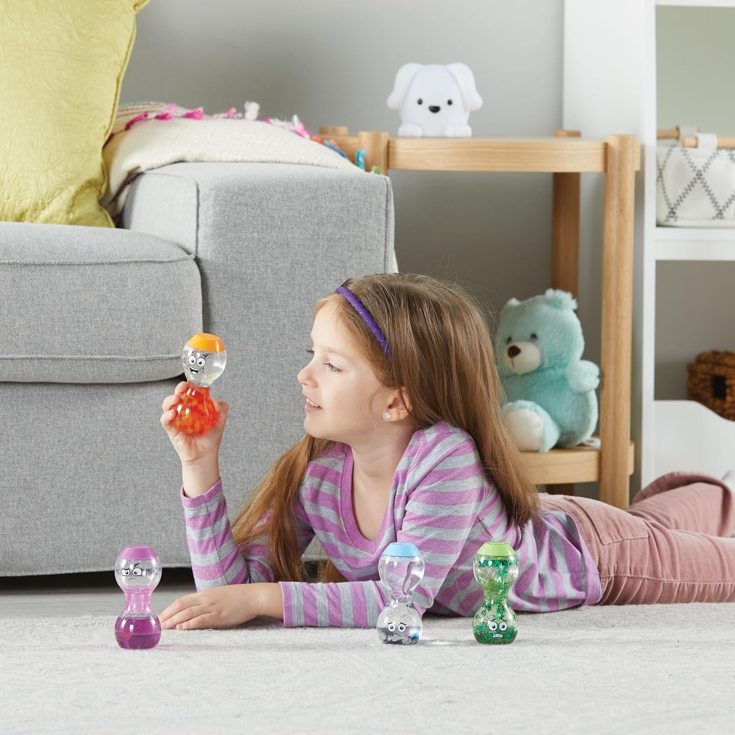 Learning Resources Express Your Feelings Bottiglie Sensoriali, Eccitato, Impaziente, Solo, Nervoso, Età 3+, Giochi sulle Emozioni, Gioco Sensoriale, Giochi Anti-stress, Apprendimento Sociale e Emotivo