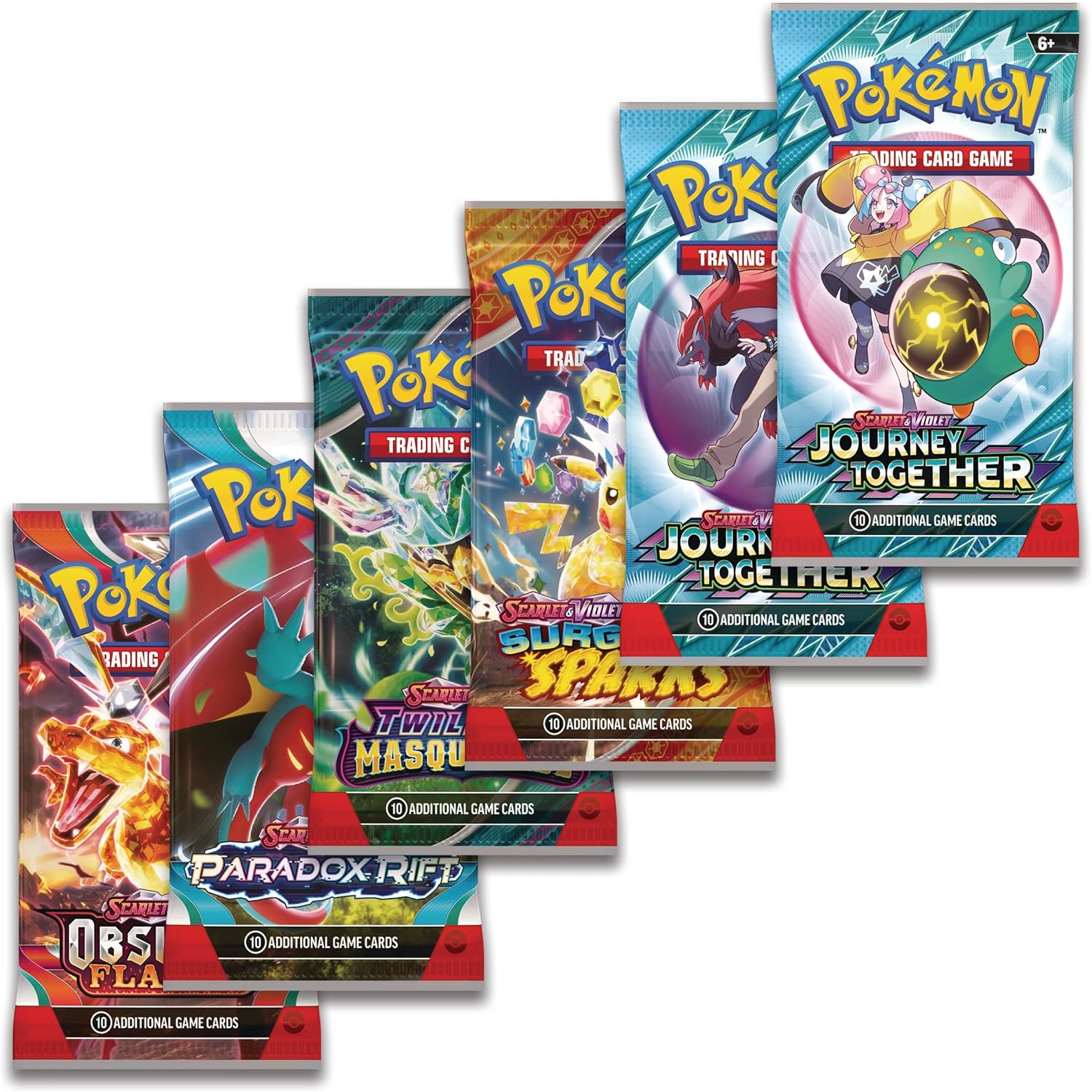 Pokémon TCG: Iono's Bellibolt ex Premium Collection (1 Fullart Foil-Promo-Karte, 6 Boosterpacks & Acrylständer