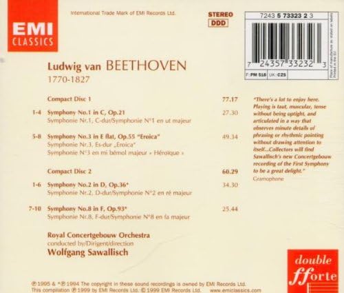 Beethoven: Symphonies 1, 2, 3 "Eroica" & 8