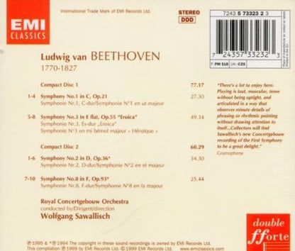 Beethoven: Symphonies 1, 2, 3 "Eroica" & 8