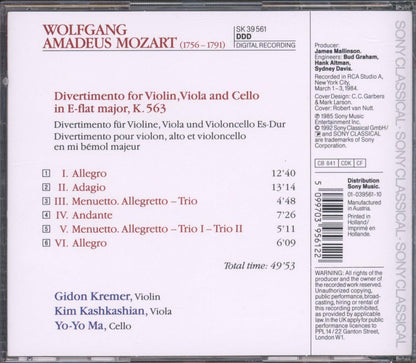 Mozart - Divertimento K 563
