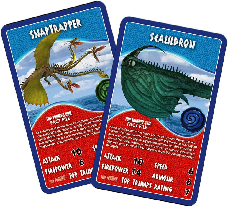 Top Trumps How to Train Your Dragon Educational travel game Play with Hiccup and Toothless,Travel Companion makes a gift for ages 6 plus