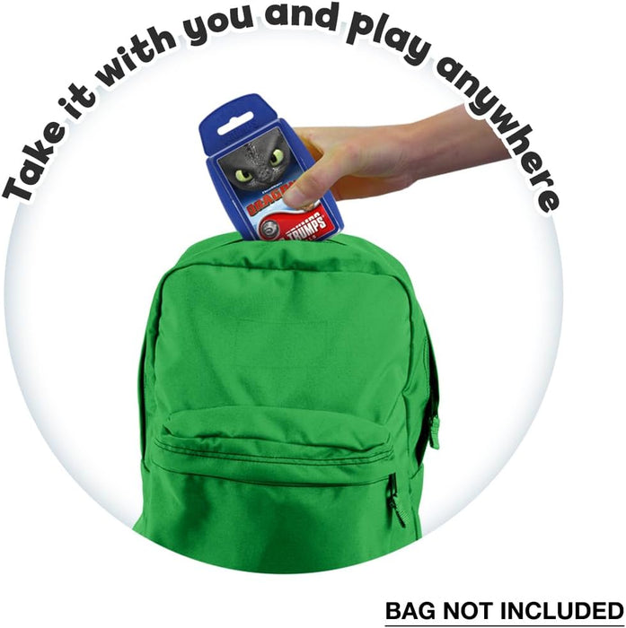 Top Trumps How to Train Your Dragon Educational travel game Play with Hiccup and Toothless,Travel Companion makes a gift for ages 6 plus