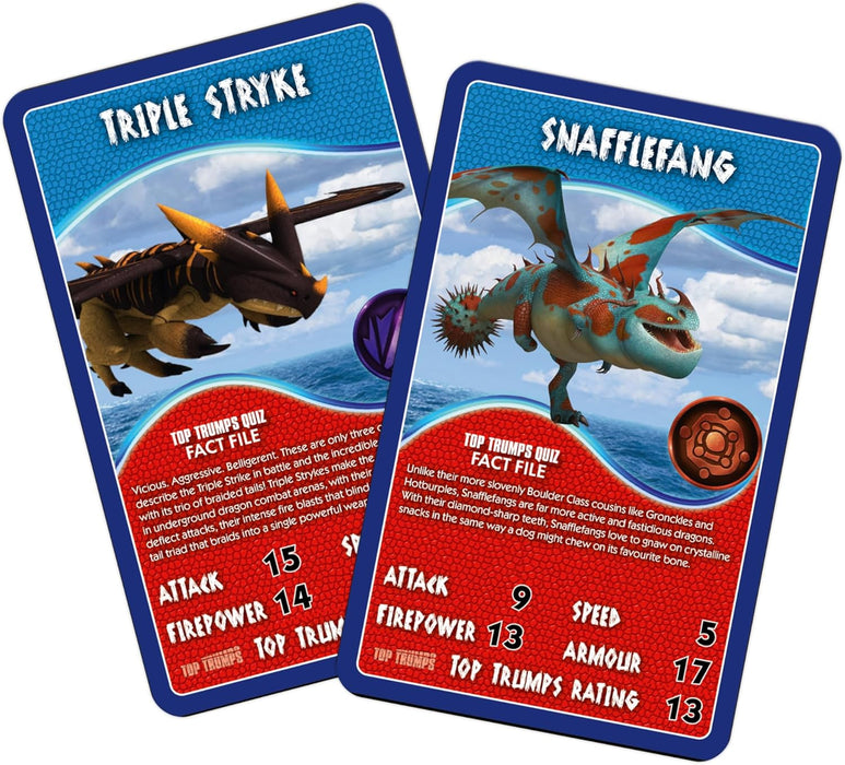 Top Trumps How to Train Your Dragon Educational travel game Play with Hiccup and Toothless,Travel Companion makes a gift for ages 6 plus