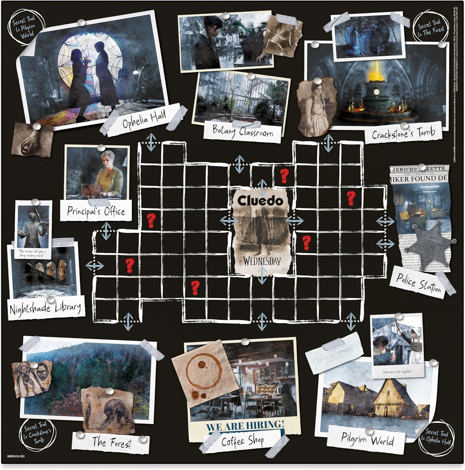 Winning Moves Wednesday Cluedo classic board game perfect for 2–6 players and makes a great gift for fans aged 12 and up