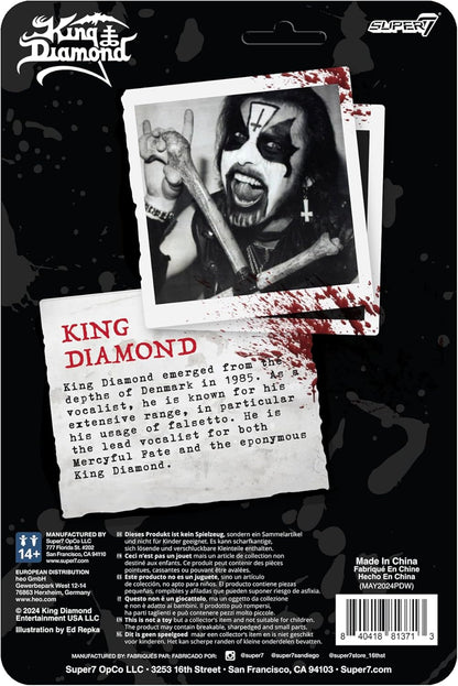 SUPER7 King Diamond Reaction Figures - King Diamond Action Figure