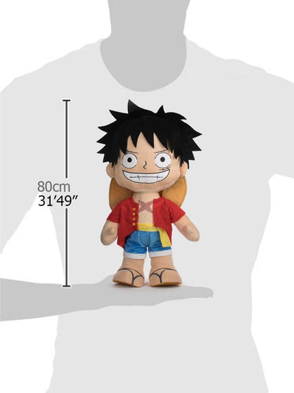 BARRADO - Peluche One Piece - Rufy Big Size - 80 cm, 31'49" - 16002693