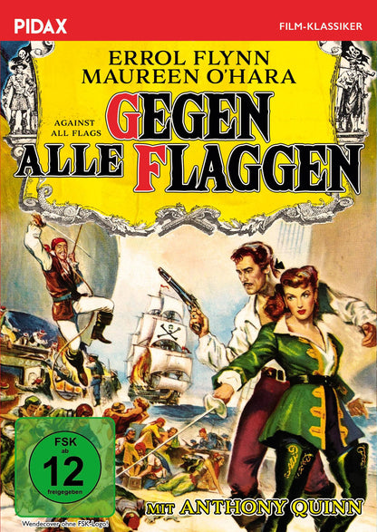 Gegen alle Flaggen (Against All Flags) / Furioses Piraten-Abenteuer mit Errol Flynn und Anthony Quinn (Pidax Film-Klassiker