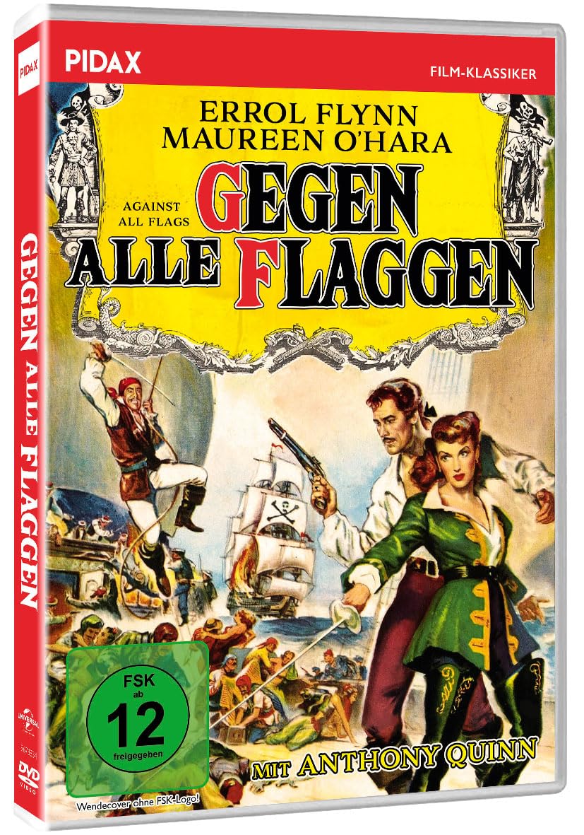 Gegen alle Flaggen (Against All Flags) / Furioses Piraten-Abenteuer mit Errol Flynn und Anthony Quinn (Pidax Film-Klassiker