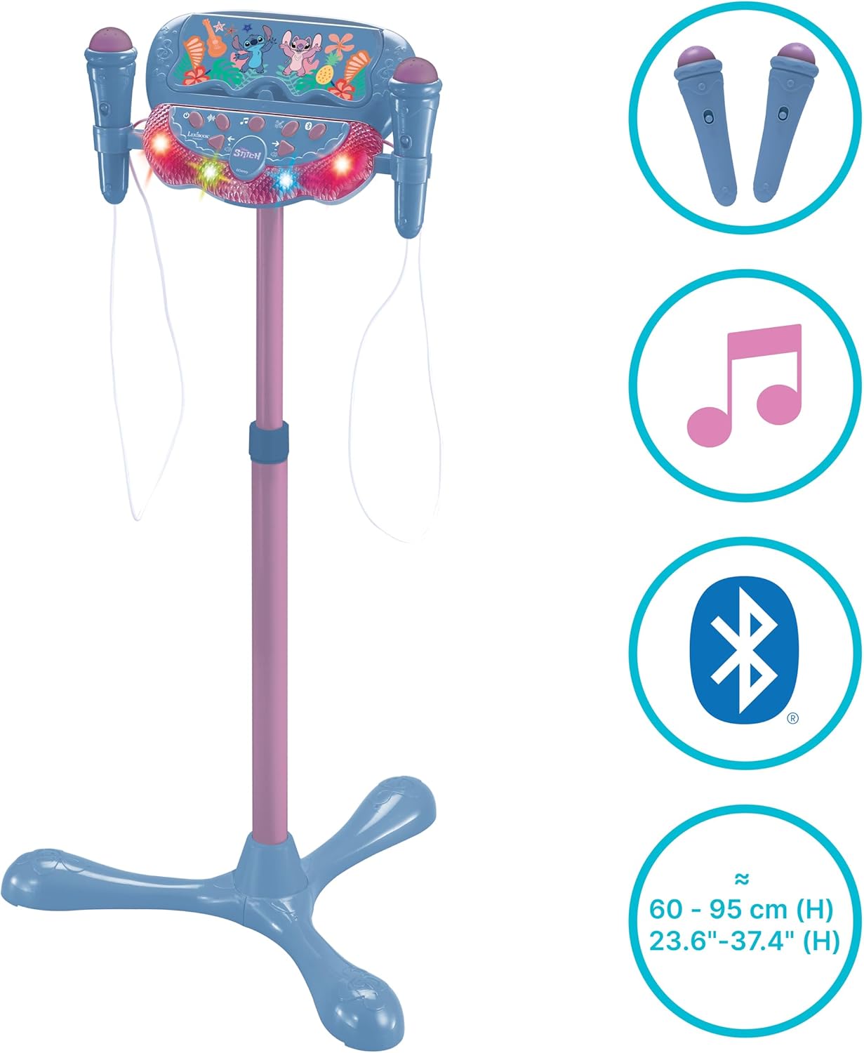 Lexibook - Stitch Adjustable Stand With 2 Mic  (S160D)