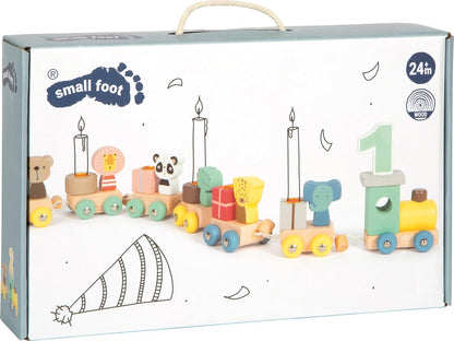Small Foot - Small Foot - Houten Verjaardagtrein met Dieren