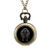 Graphic Color Portrai Mouse Alloy Clock Vintage Pocket Watch Cute Hang Watches Pendent Necklace