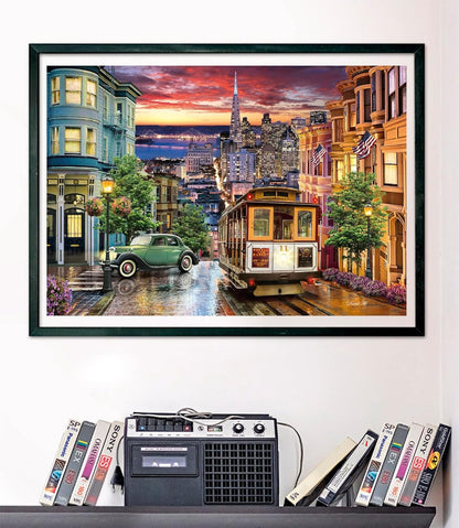 Clementoni 39776 Hochwertige Kollektion San Francisco – 1000 Teile – Puzzle für Erwachsene, hergestellt in Italien, Mehrfarbig