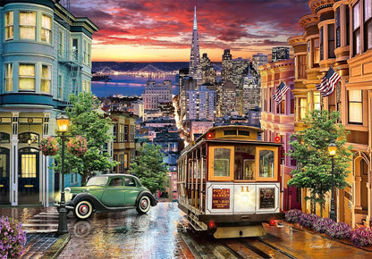 Clementoni 39776 Hochwertige Kollektion San Francisco – 1000 Teile – Puzzle für Erwachsene, hergestellt in Italien, Mehrfarbig