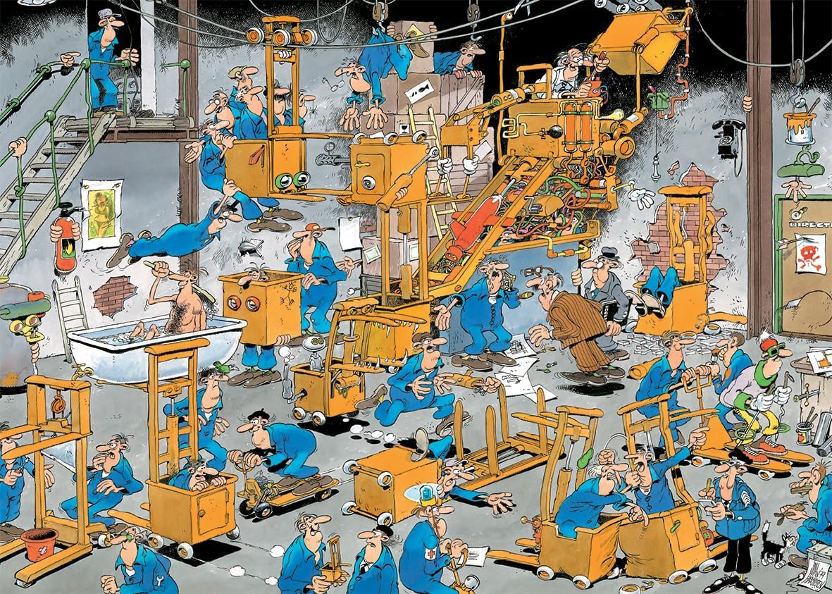 Jan Van Haasteren Oldtimers - JVH - Forth! - Go Forth! - Adult Puzzle - Humorous - 100% Recycled Cardboard - 1000 pieces - Jumbo