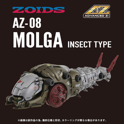 Kotobukiya Zoids: AZ-08 Molga Action Kit Plastica