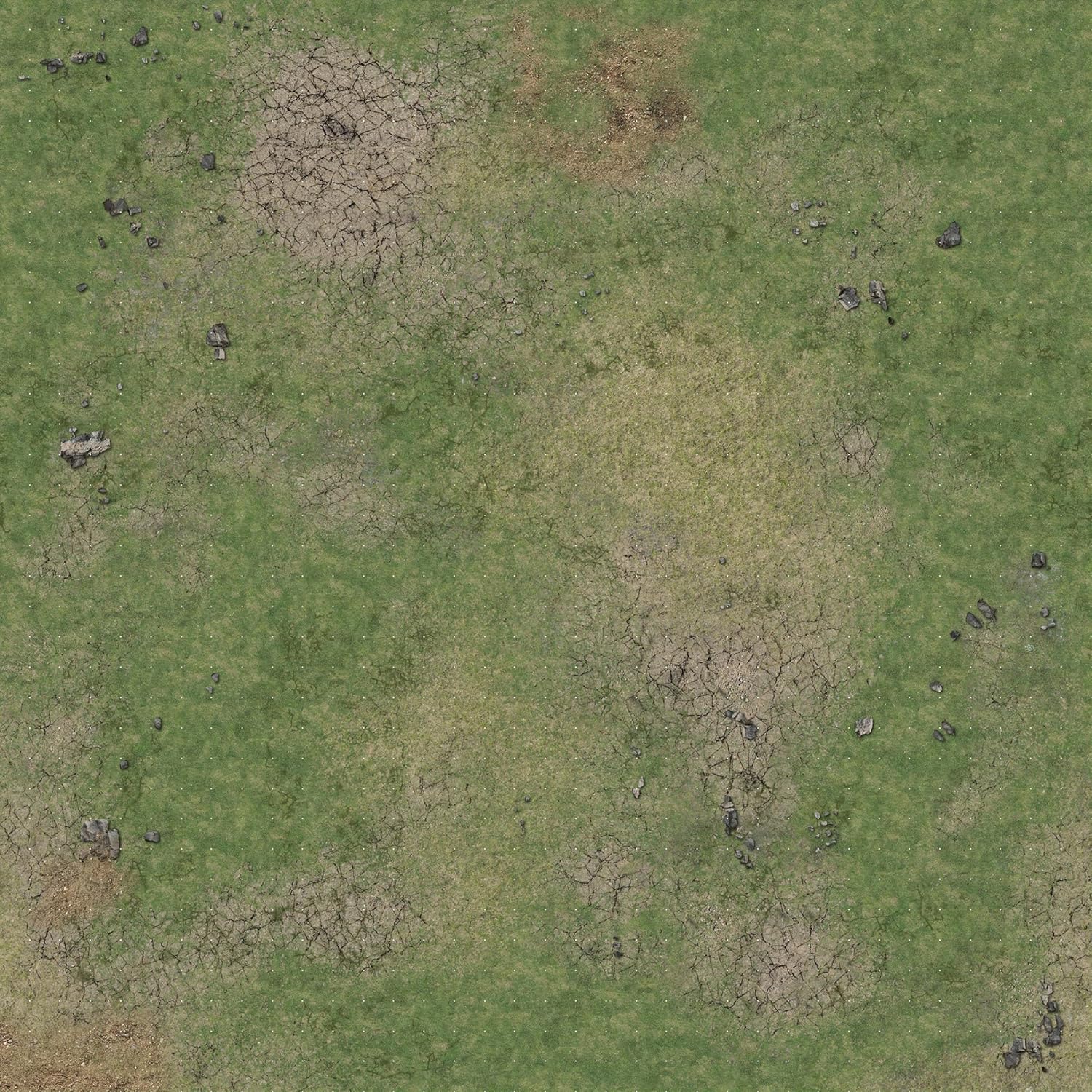 Battle Systems Grassy Fields Gaming Mat 3x3 - Grid