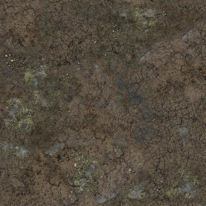 Muddy Streets Gaming Mat 2x2 - Grid