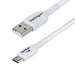 3M White Usb-A To Usb-C Cable Charger Cord Usb 2.0 Data Transf