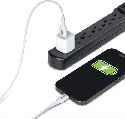 3M White Usb-A To Usb-C Cable Charger Cord Usb 2.0 Data Transf
