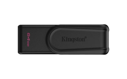 Kingston DataTraveler Exodia S Drive Flash USB - 64GB - USB 3.2 Gen 1 - USB Type A - Nero/Nero - DTXS/