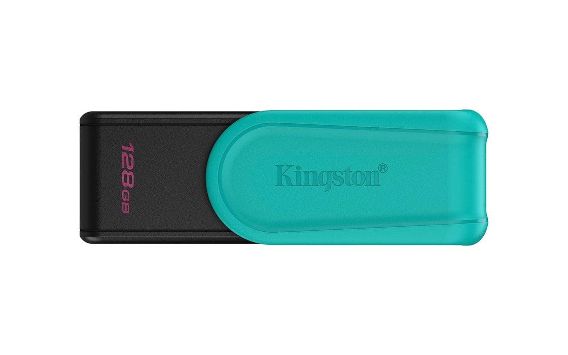 Kingston DataTraveler Exodia S Drive Flash USB - 128GB - USB 3.2 Gen 1 - USB Type A - Nero/Turchese - DTXS/