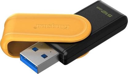 Kingston DataTraveler Exodia S Drive Flash USB - 512GB - USB 3.2 Gen 1 - USB Type A - Nero/Giallo - DTXS/