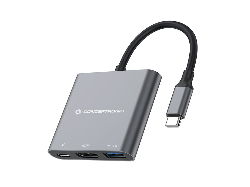 Conceptronic Dock Usb-C->Hdmi,Usb3.0,100Wpd 25Cm S
